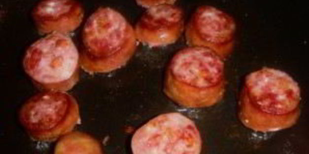 чечевица с колбасой