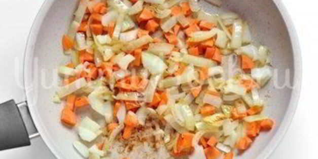 чечевица с овощами