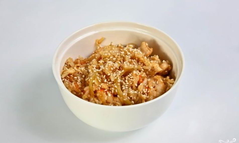 Рецепт чесночный рис с курицей