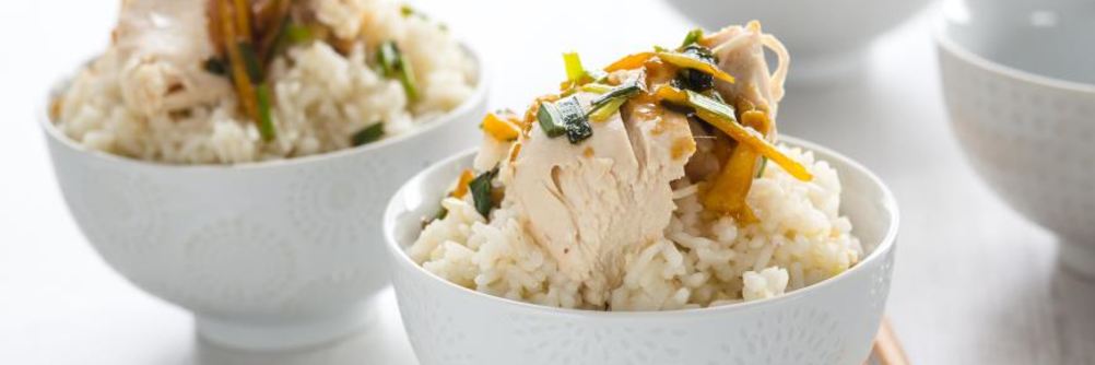 Чикен райс, сингапурский рис с курицей