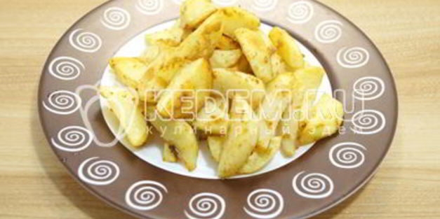картофель дольками в духовке