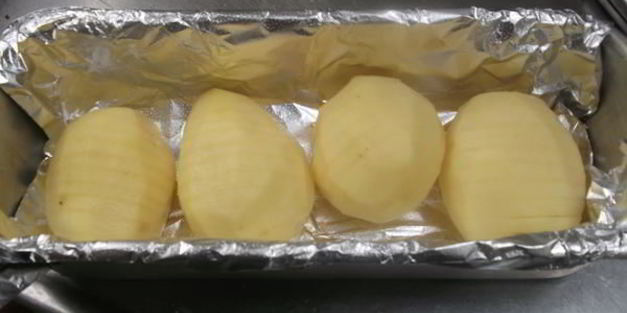 картофель hasselback