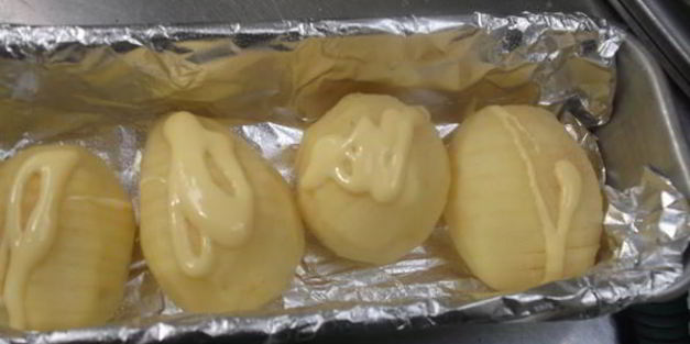 картофель hasselback