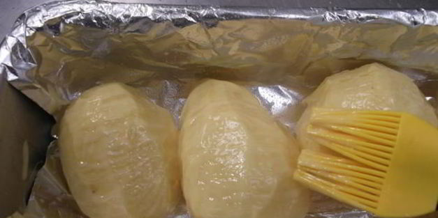 картофель hasselback