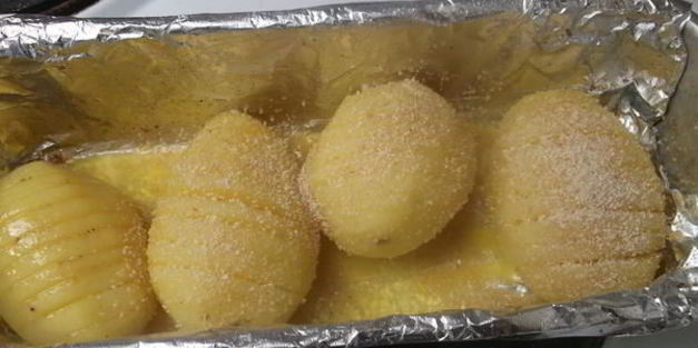 картофель hasselback