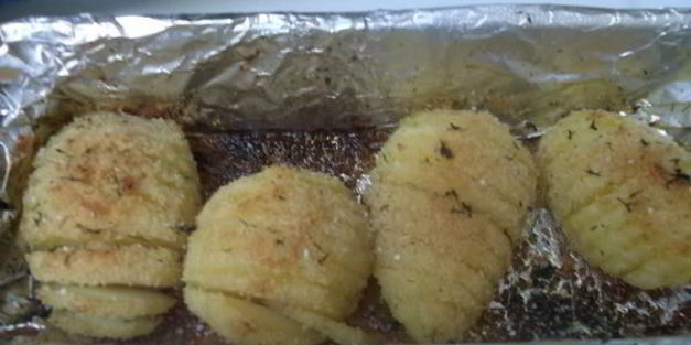 картофель hasselback