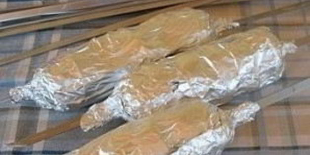 картофель на шампурах