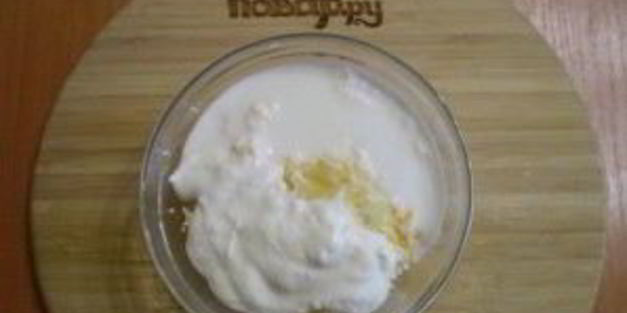 картофель под чесночным соусом