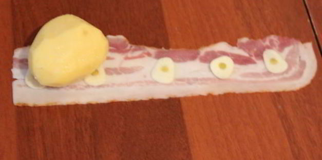 картофель с беконом в аэрогриле