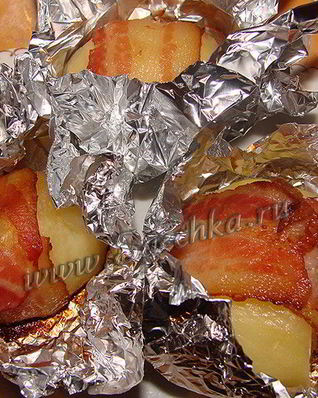 Картофель с беконом