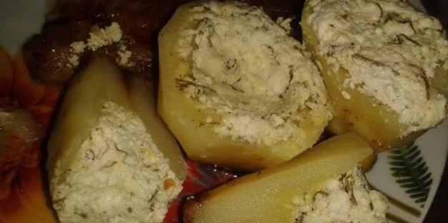 картофель с фетой в мультиварке