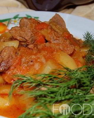 Картофель с говядиной