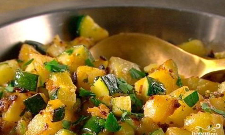 Рецепт картофель с кабачками в мультиварке