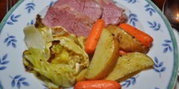 картофель с капустой в духовке