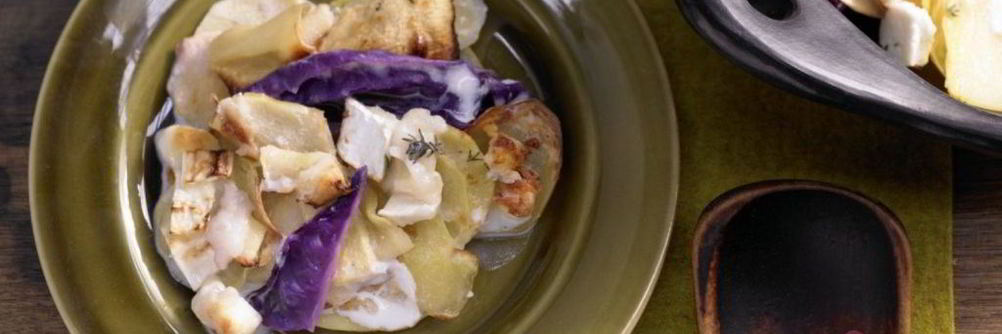 Картофель с капустой