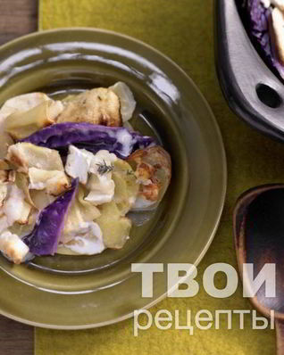 Картофель с капустой