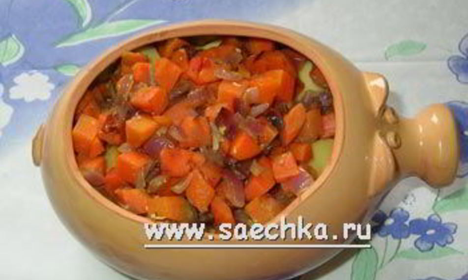 Рецепт картофель с овощами