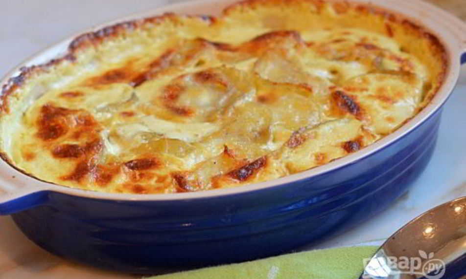 Рецепт картофель со сливками в духовке