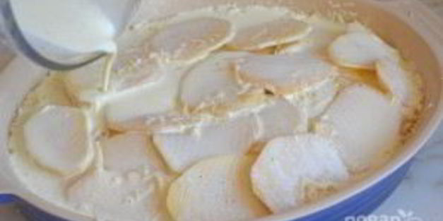 картофель со сливками в духовке