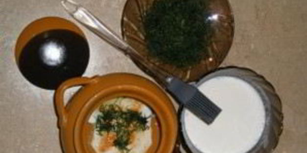 картофель со сметаной в горшочках