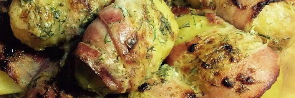 Картофель в беконе