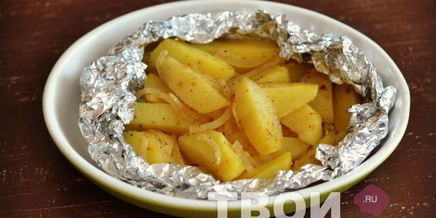 картофель в фольге