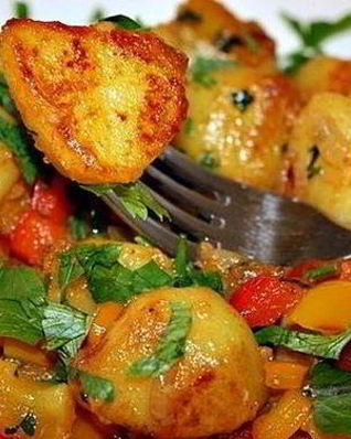 Картофель в казане