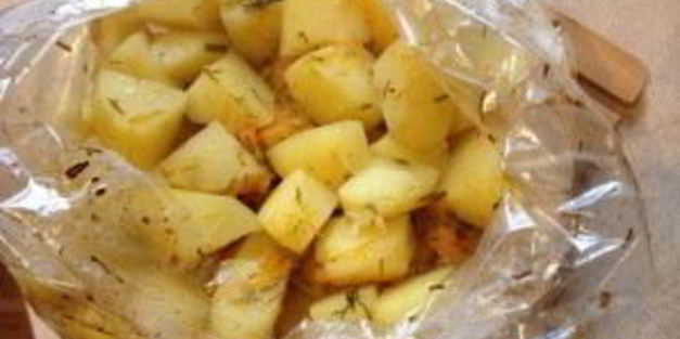картофель в пакете для запекания