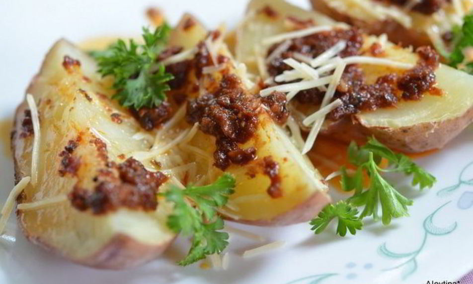 Рецепт картофель в заправке с вялеными помидорами