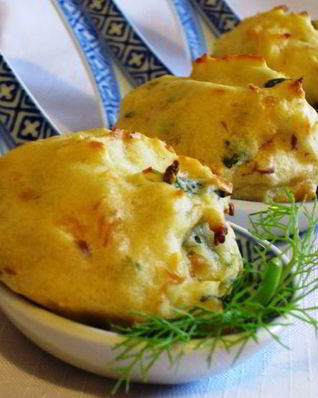 Картофельные крокеты с лососем