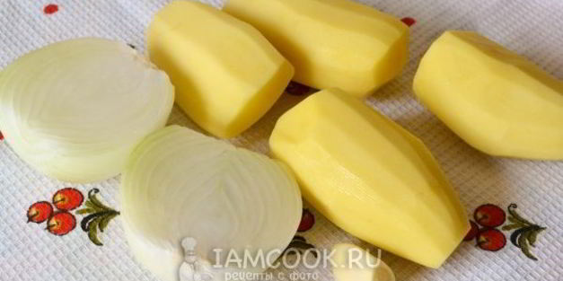 картошка с куриным фаршем в духовке