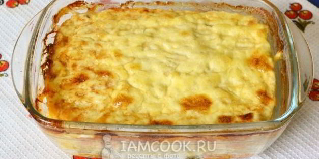 картошка с куриным фаршем в духовке