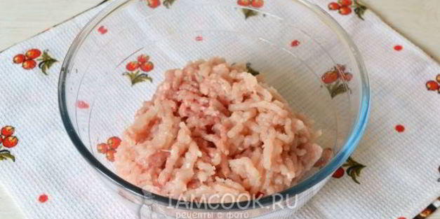 картошка с куриным фаршем в духовке