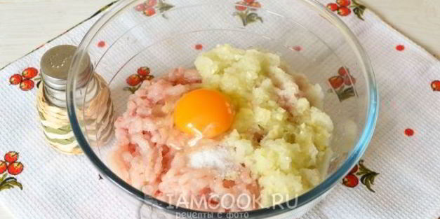 картошка с куриным фаршем в духовке