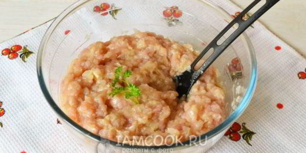 картошка с куриным фаршем в духовке