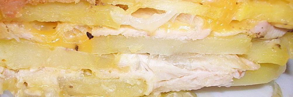 Картошка с мясом и сыром в духовке