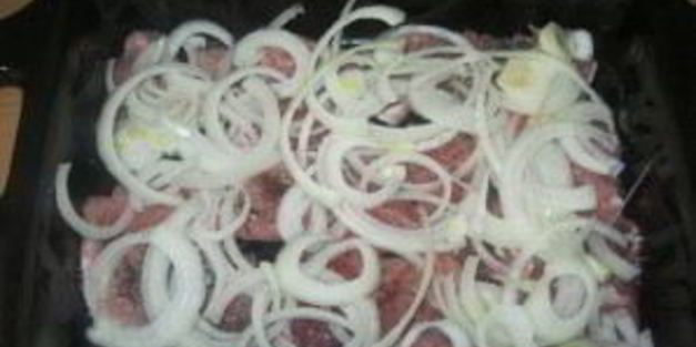 картошка с мясом и сыром в духовке