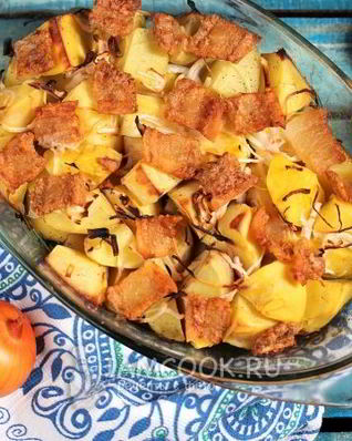 Картошка с салом в духовке