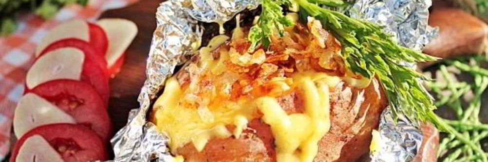 Картошка с сыром в фольге в духовке