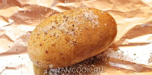 картошка с сыром в фольге в духовке