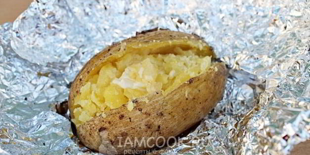картошка с сыром в фольге в духовке