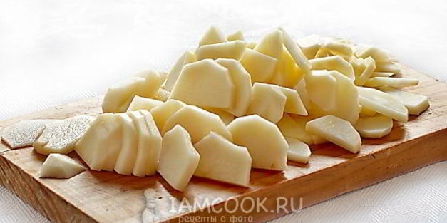 картошка жареная с шампиньонами