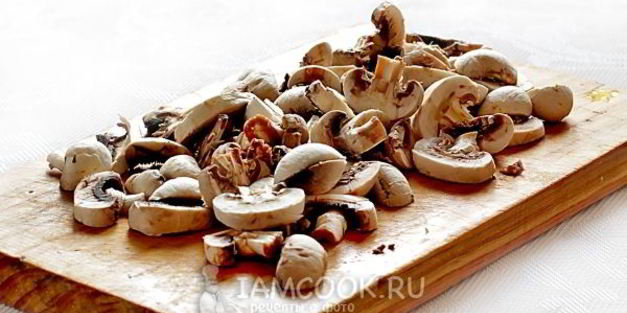 картошка жареная с шампиньонами