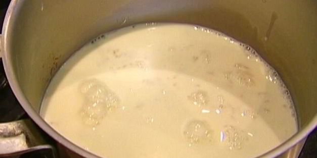 кремовый рис с цитрусовым соусом