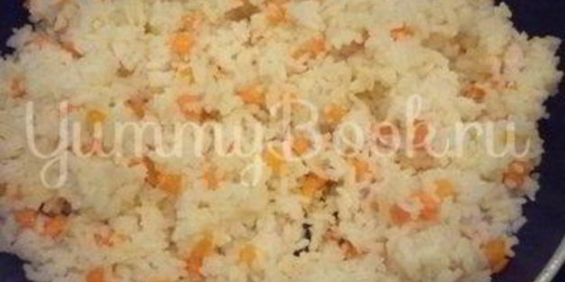 нежный рис с простыми овощами