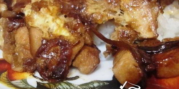 оякодон — рис с курицей