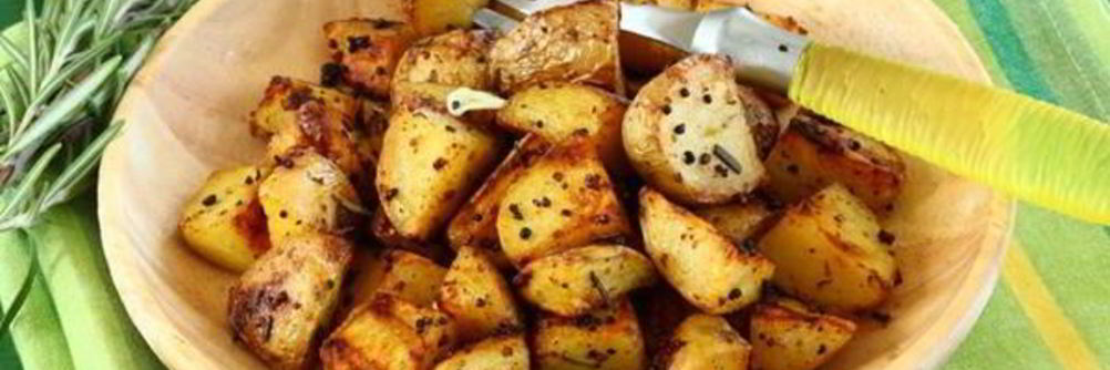 Пряный картофель в горчице