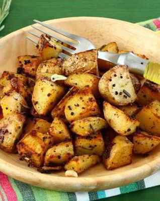 Пряный картофель в горчице