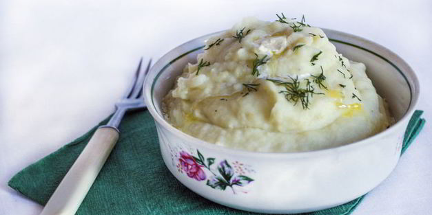 пюре из цветной капусты и сельдерея