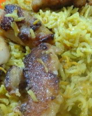 Рис карри в кокосовом молоке с курицей по-анирийски